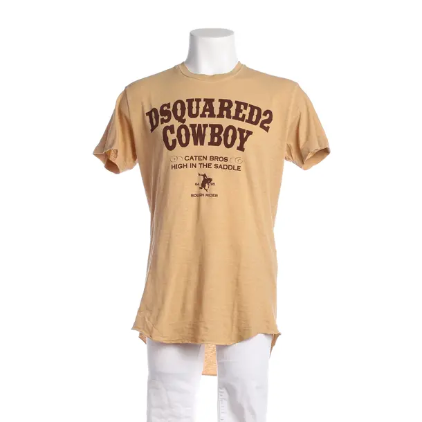 T-Shirt, in Hellbraun, Baumwolle, Dsquared