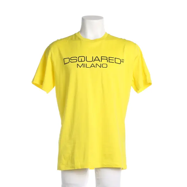 T-Shirt, in Gelb, Baumwolle, Dsquared