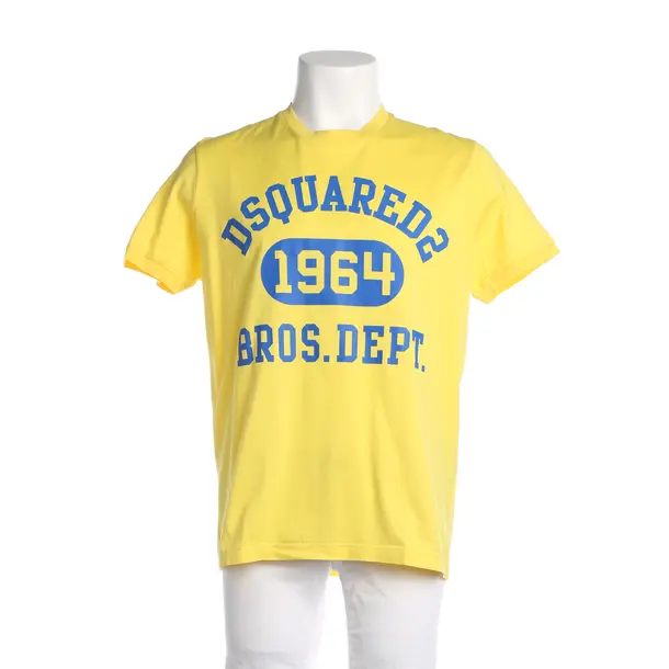 T-Shirt, in Gelb, Baumwolle, Dsquared