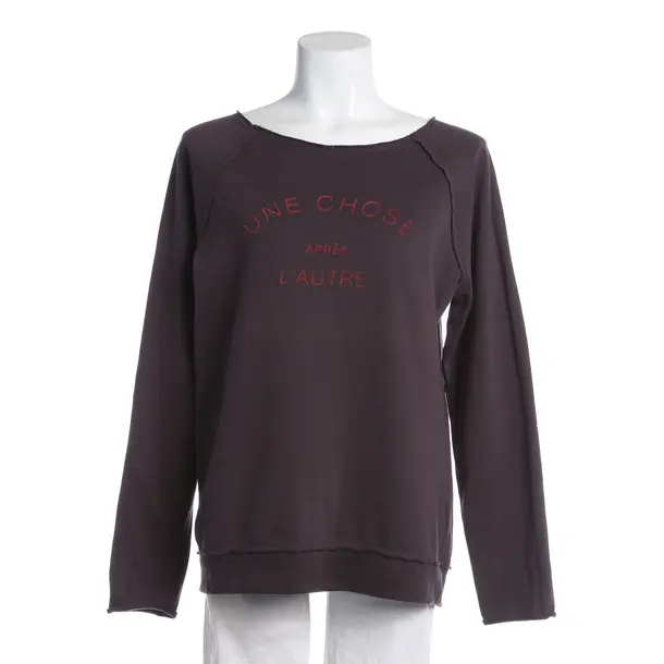 Sweatshirt, in Dunkellila, Baumwolle, Juvia