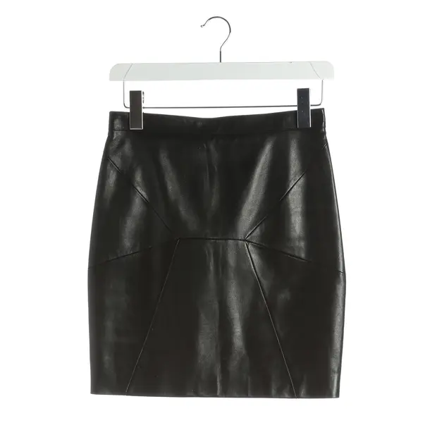 Skirt, in Black, Leather, Saint Laurent