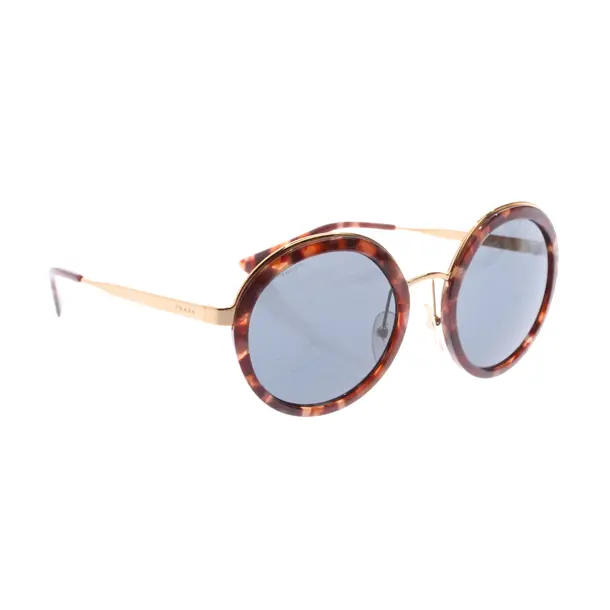 Sonnenbrille, in Gold, Kunststoff / Metall, Prada