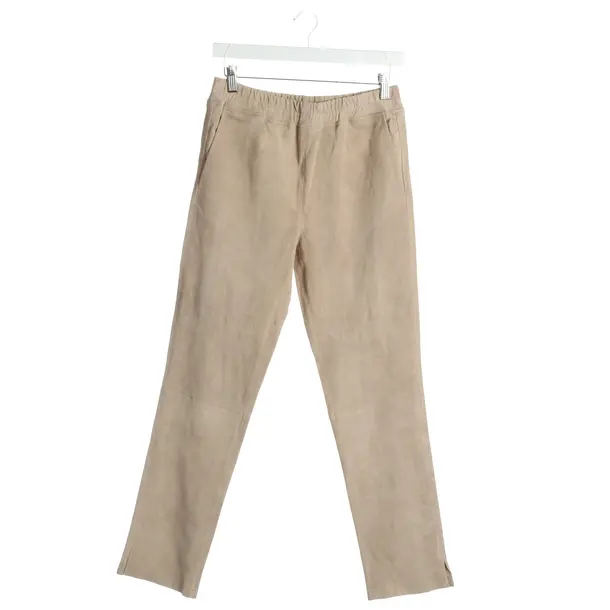 Pants, in Beige, Leather, Incentive! Cashmere