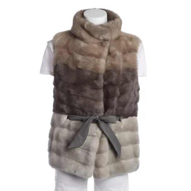 Fur Vest, in Multicolored, Fur, Brunello Cucinelli