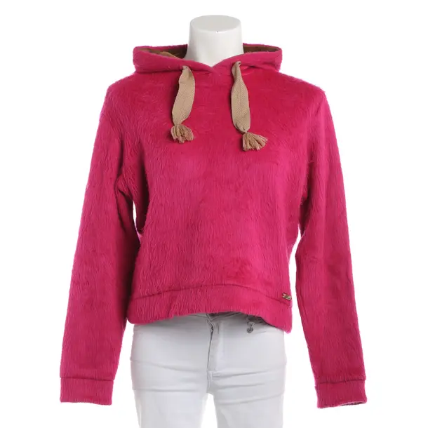 Felpa con cappuccio, in Rosa, Poliacrilico, Luis Trenker