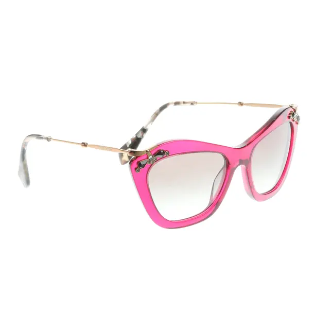 Sonnenbrille, in Rot, Kunststoff / Metall, Miu Miu