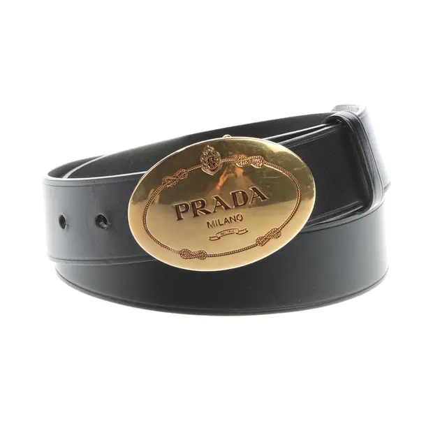 Gürtel, in Schwarz, Leder, Prada