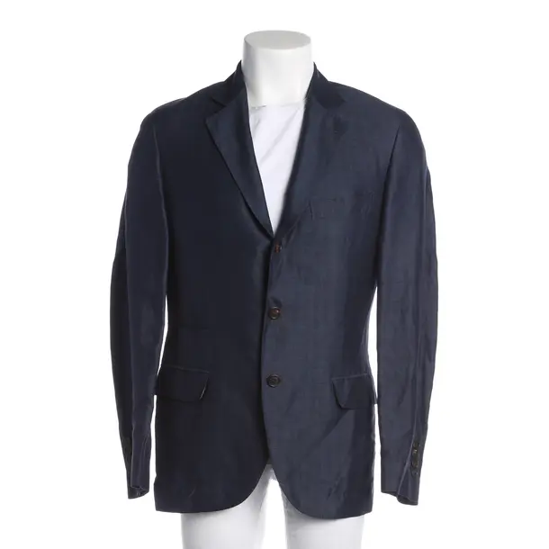 Blazer, in Blue, Cotton, Brunello Cucinelli