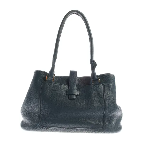 Handtasche, in Blau, Leder, Loro Piana