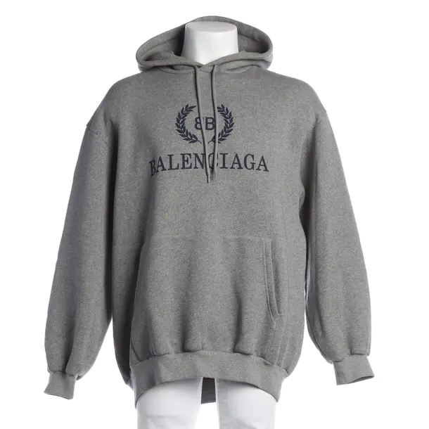 Hoodie, in Gray, Cotton, Balenciaga