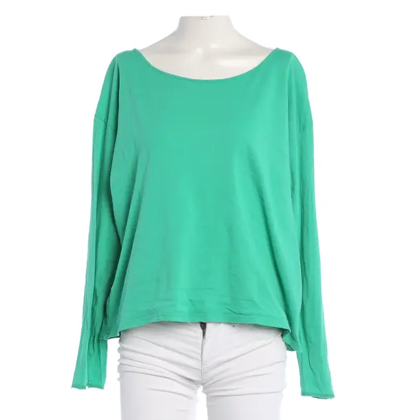 Long Sleeve Shirt, in Green, Cotton, American Vintage