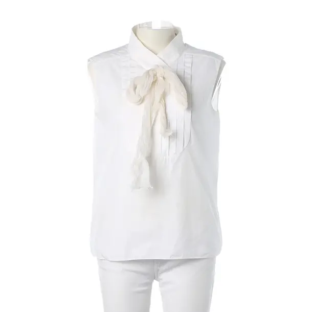 Bluse, in Weiß, Baumwolle, Chanel
