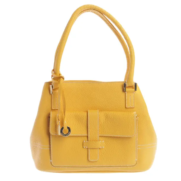 Handbag, in Yellow, Leather, Loro Piana