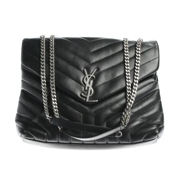 Schultertasche, in Schwarz, Leder, Saint Laurent