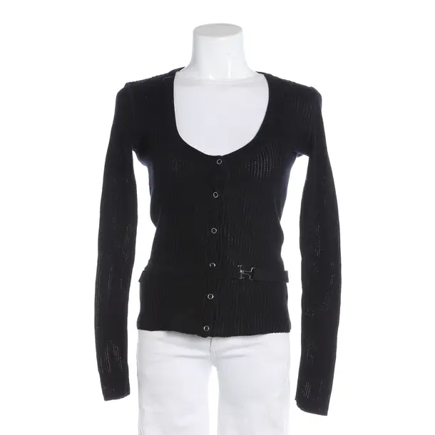 Strickjacke, in Schwarz, Baumwolle, Prada