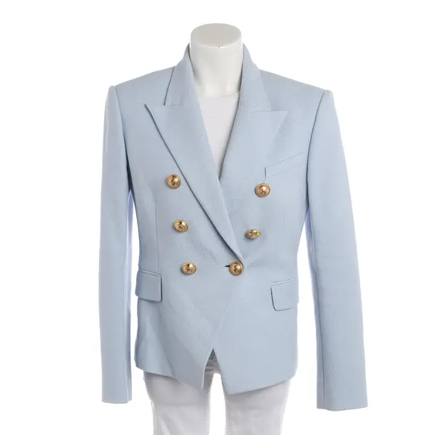 Blazer, in Light Blue, Cotton, Balmain