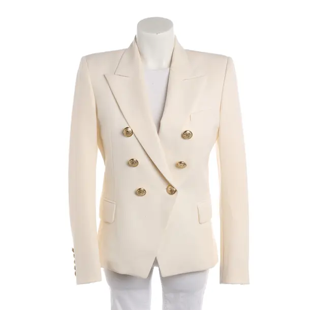 Blazer, in Cream, Wool, Balmain