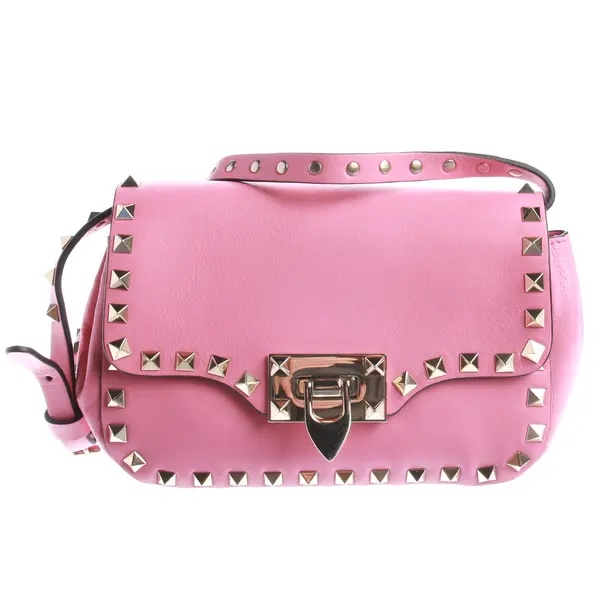 Schultertasche, in Rosa, Leder, Valentino