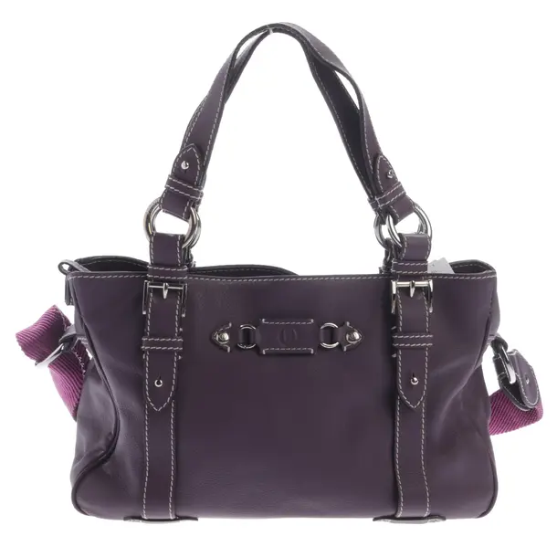 Handtasche, in Lila, Leder, Bogner