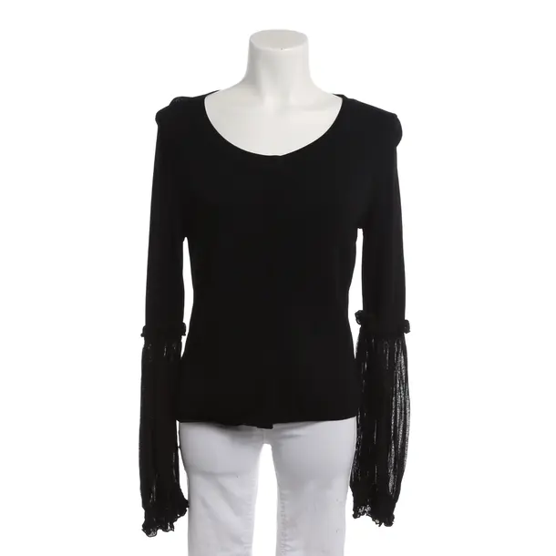 Strickjacke, in Schwarz, Baumwolle, Bruno Manetti