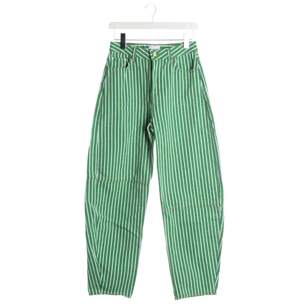 Hose, in Grün, Baumwolle, Ganni