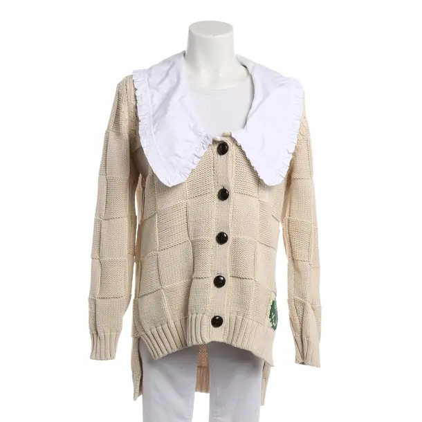 Strickjacke, in Cream, Baumwolle, Ganni