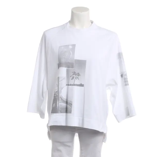 Shirt, in White, Cotton, Ganni