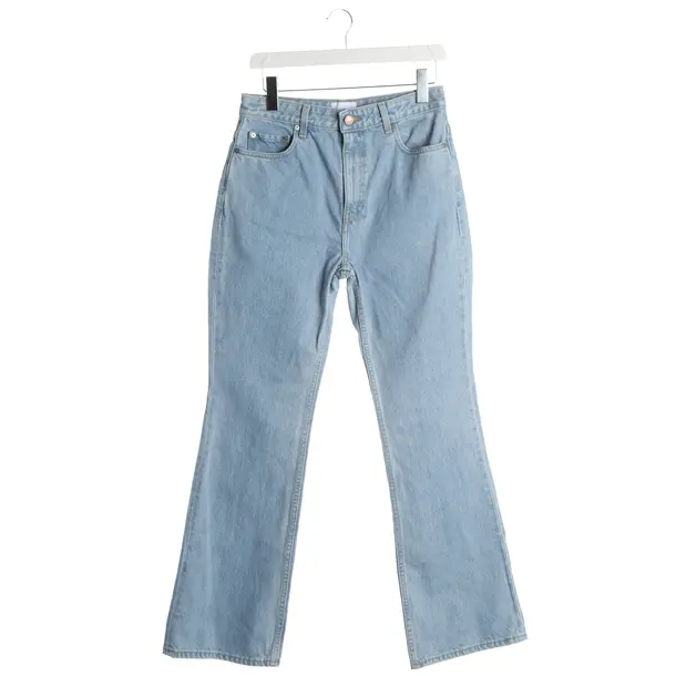 Flared Jeans, in Light Blue, Cotton, Ganni
