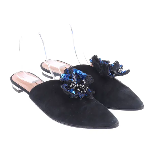 Mules, in Black, Aquazzura