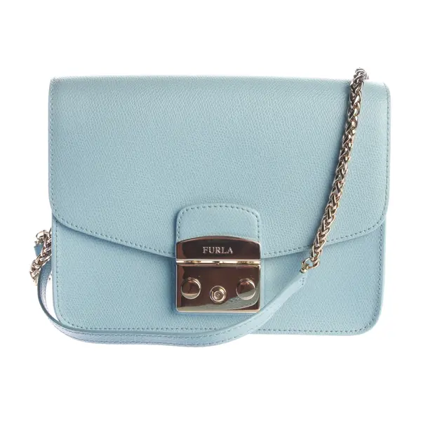 Handbag, in Light Blue, Leather, Furla