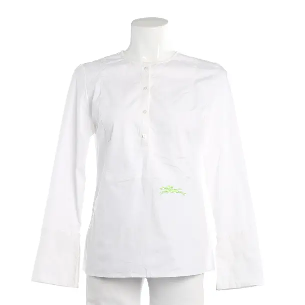 Blouse, in White, Cotton, Longchamp