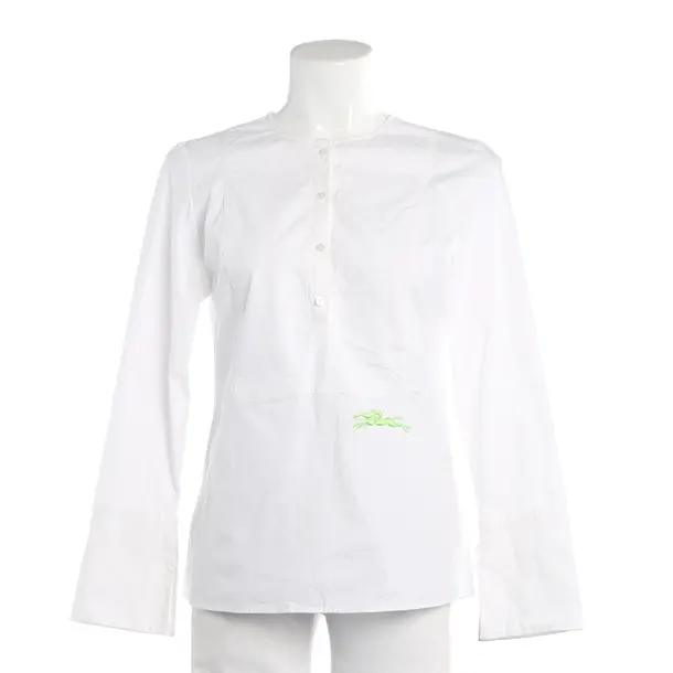 Blouse, in White, Cotton, Longchamp