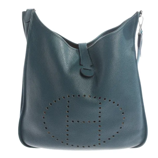 Shoulder Bag, in Blue, Leather, Hermès