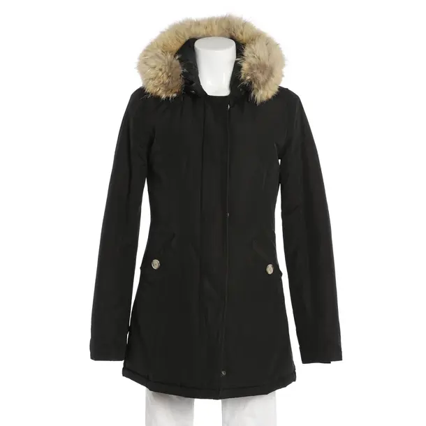 Winter Jacket, in Black, Cotton, Woolrich