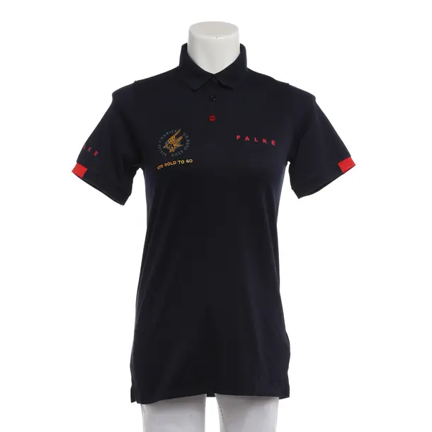 Polo Shirt, in Navy, Cotton, Falke