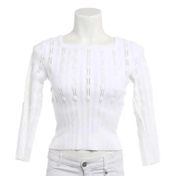 Pullover, in Weiß, Viskose, Alaia