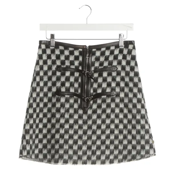 Rock, in Schwarz, Wolle, Louis Vuitton