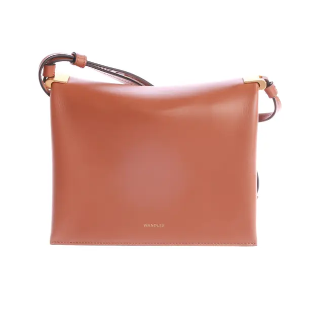 Schultertasche, in Hellbraun, Leder, Wandler