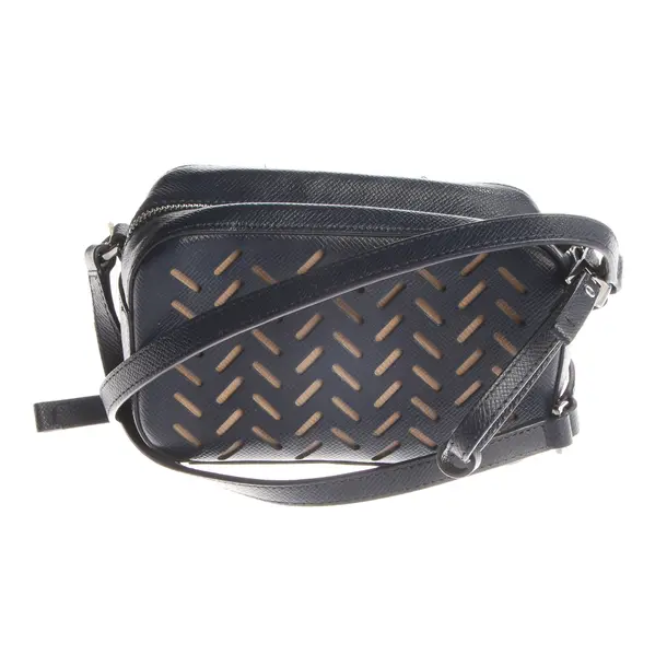 Shoulder Bag, in Navy, Leather, Hugo Boss