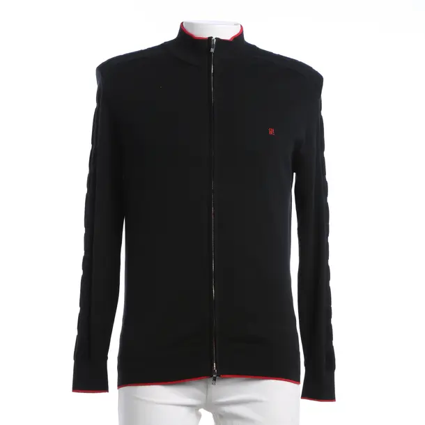 Cardigan, in Navy, Cotton, Carolina Herrera