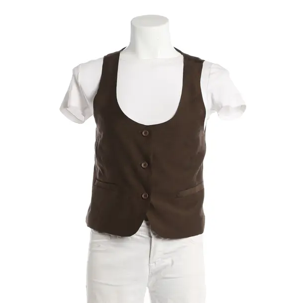 Vest, in Dark Brown, Lyocell, Frankie Shop