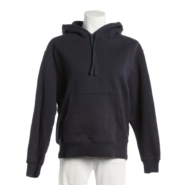 Hoodie, in Navy, Baumwolle, Closed