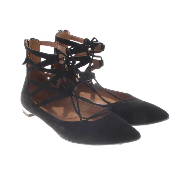 Ballet Flats, in Black, Aquazzura