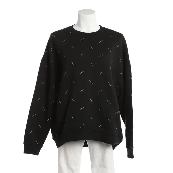 Sweatshirt, in Schwarz, Baumwolle, Iro