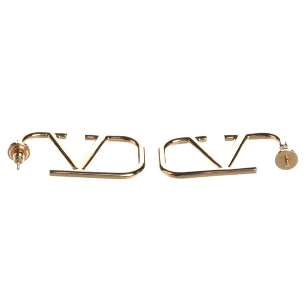 Earrings, in Gold, Metal (metallic, metallized), Valentino