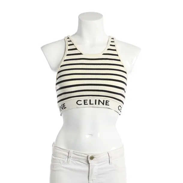 Top, in Cream, Cotton, Céline