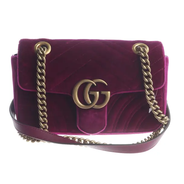 Handtasche, in Lila, Baumwolle, Gucci