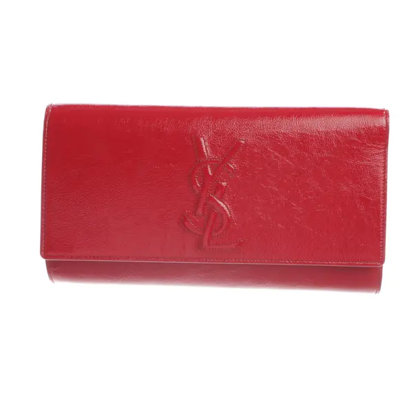 Clutch, in Rot, Leder, Saint Laurent