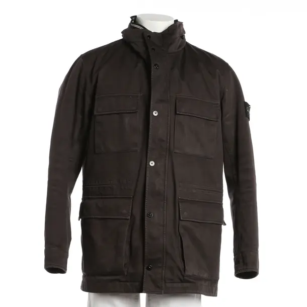 Übergangsjacke, in Dunkelbraun, Baumwolle, Stone Island