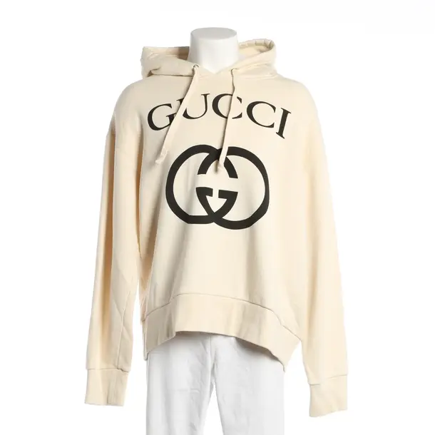 Hoodie, in Beige, Baumwolle, Gucci